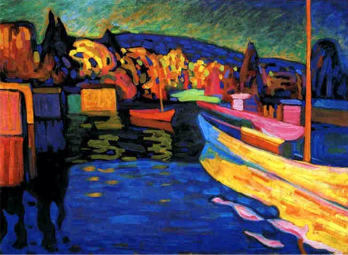 Kandinsky Autumn Landscape With Boats